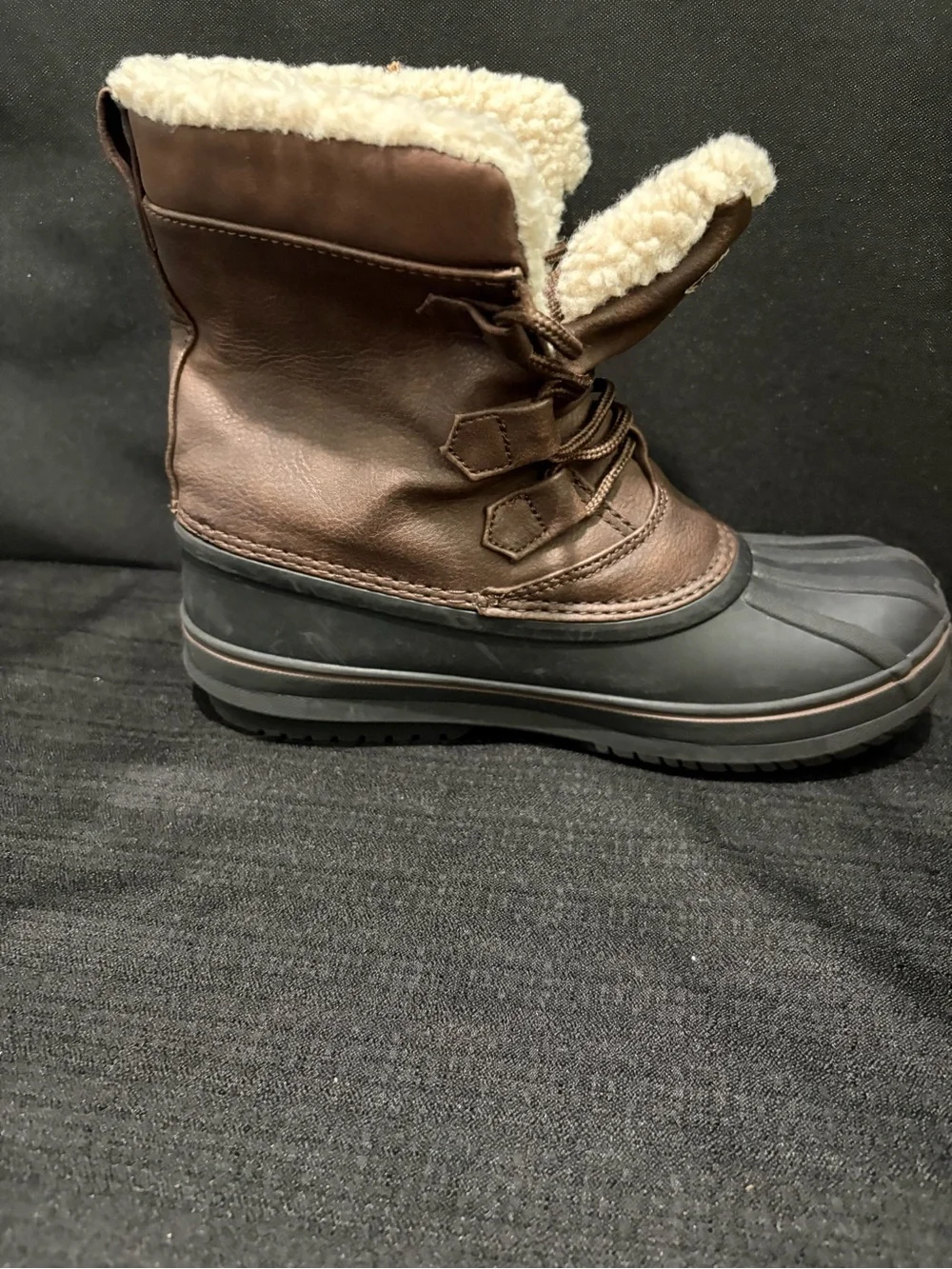 London Fog Boys Cheshire Snow Boots Brown Size 3